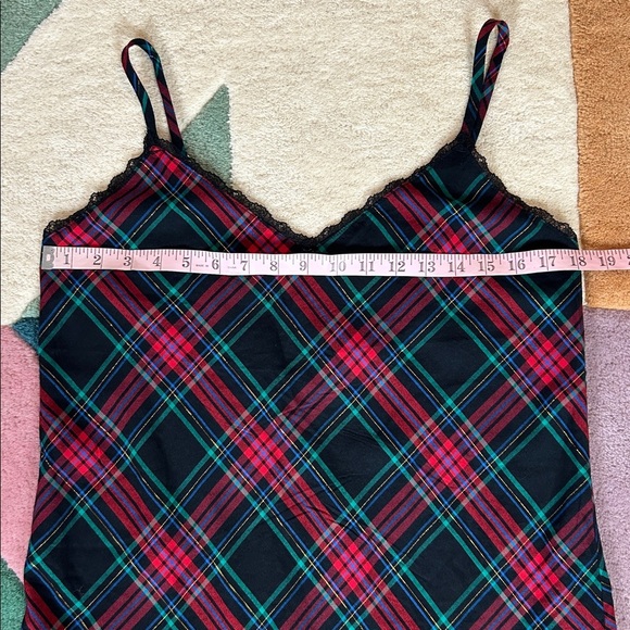 Victoria’s Secret Red Flannel V-Neck Slip Dress Large - Picture 5 of 17